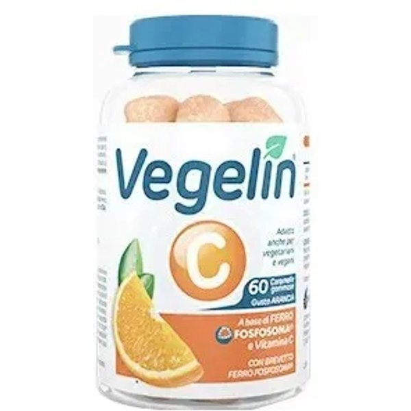 Vegelin C 60 Caramelle Gommose Gusto Arancia - Integratore Di Vitamina C-image