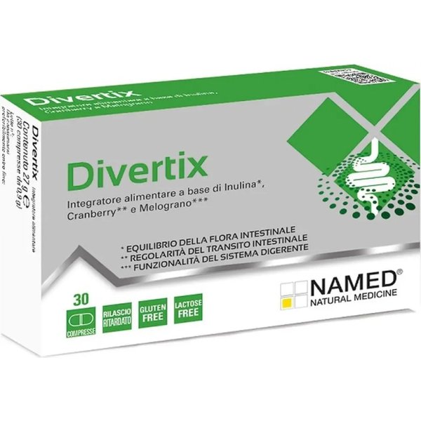 Divertix 30 Compresse - Integratore Per L'equilibrio Della Flora Intestinale-image