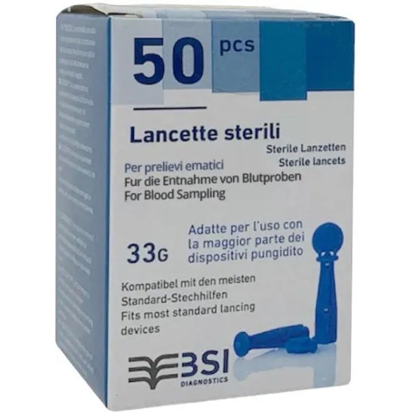 50 Lancette Pungidito Sterili Per Misurazione Glicemica-image