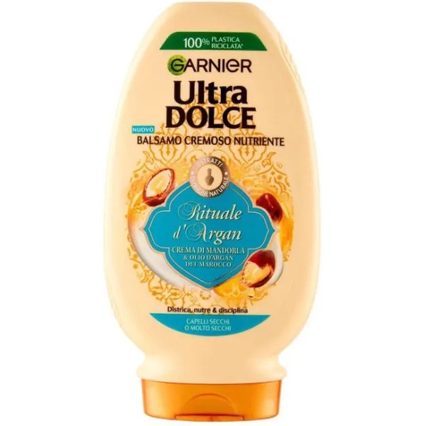 Garnier Ultra Dolce - Balsamo Cremoso Nutriente - Rituale D'argan 200 Ml-image