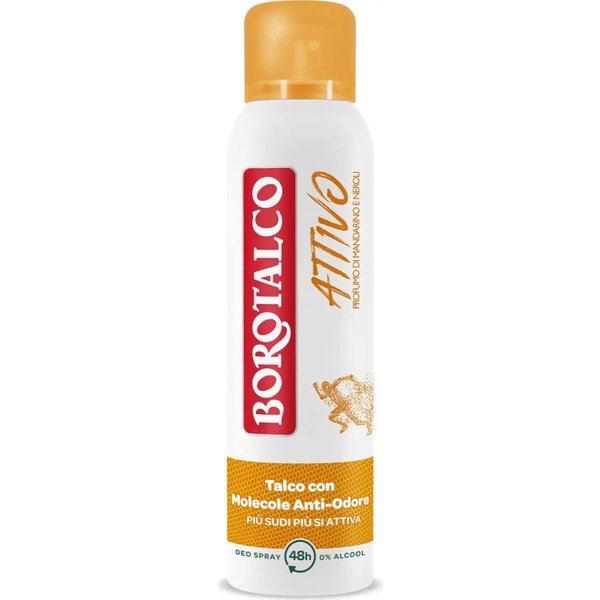 Borotalco Attivo Profumo Di Mandarino E Neroli - Deodorante 48H Spray 150 Ml-image