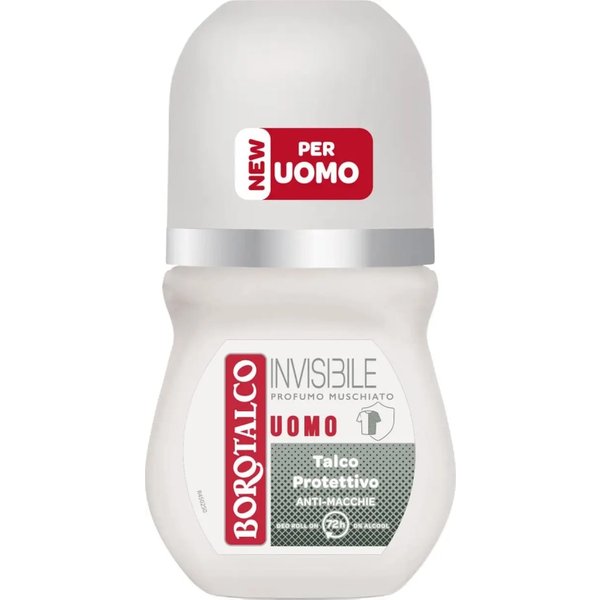 Borotalco Invisibile Uomo Profumo Muschiato - Profumo 72H Roll-On 50 Ml-image