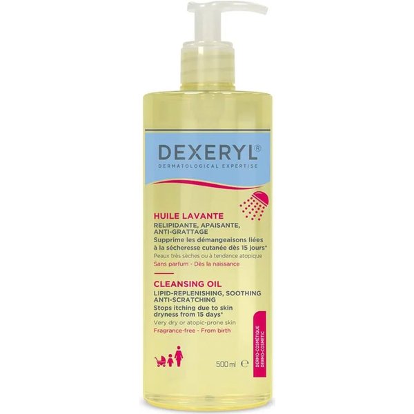 Pierre Fabre Dexeryl Huile Lavante - Olio Detergente Corpo E Viso 500 Ml-image