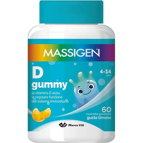 Massigen D Gummy 60 Caramelle Gommose - Integratore Per Il Sistema Immunitario-image