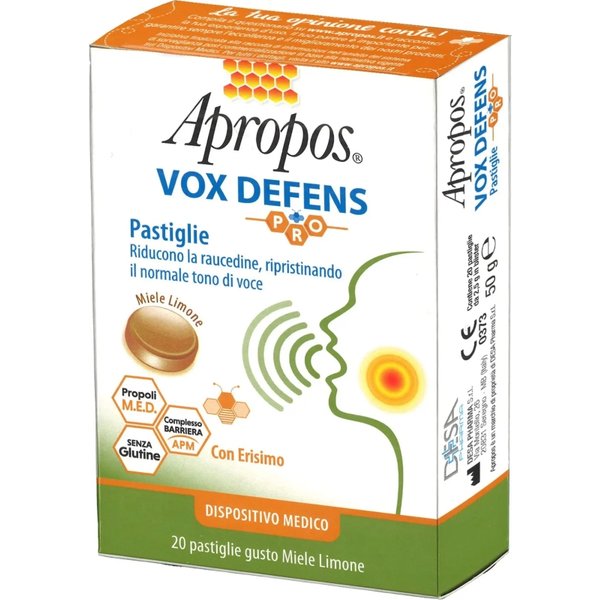 Apropos Vox Defens Pro Miele E Limone - 20 Pastiglie Per La Raucedine-image
