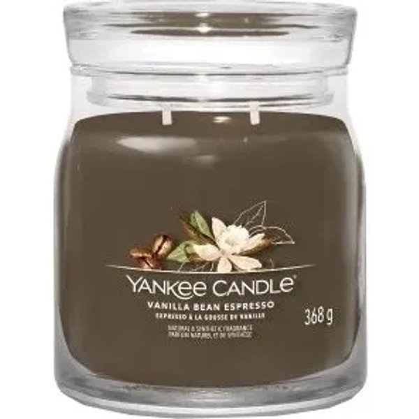 Yankee Candle Vanilla Bean Espresso - Candela Profumata Signature Media 368 G-image