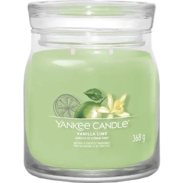 Yankee Candle Vanilla Lime - Candela Profumata Signature Media 368 G-image