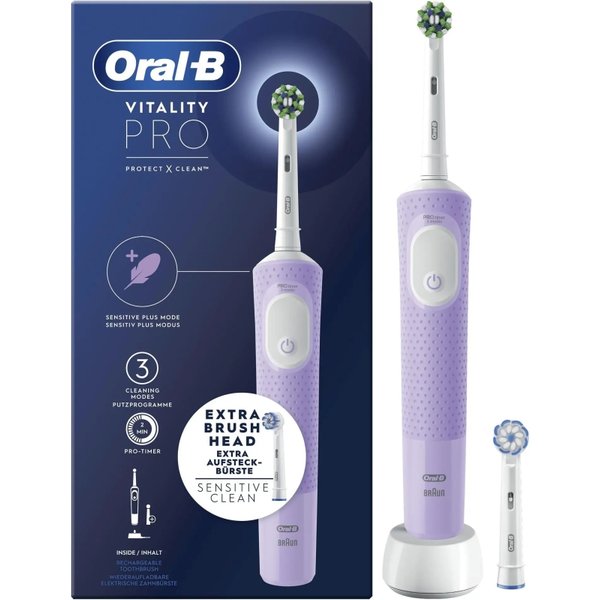 Braun Oral-B Vitality Pro - Spazzolino Elettrico Ricaricabile Lilla-image