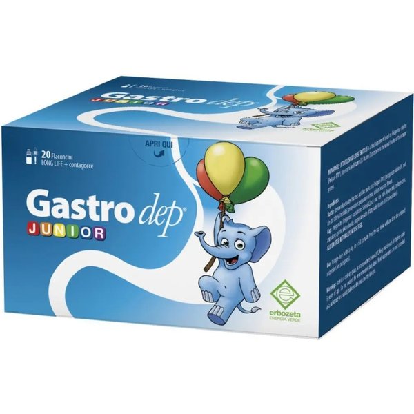 Gastrodep Junior 20 Flaconcini - Integratore Per La Funzione Digestiva-image