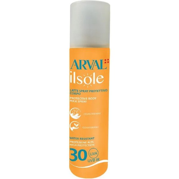 Arval Crema Solare 30 SPF Spray Latte Corpo Ilsole Protezione Alta 200 Ml-image