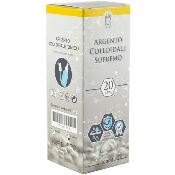 Argento Colloidale Ionico Supremo 20 Ppm - Dispositivo Disinfettante 100 Ml-image
