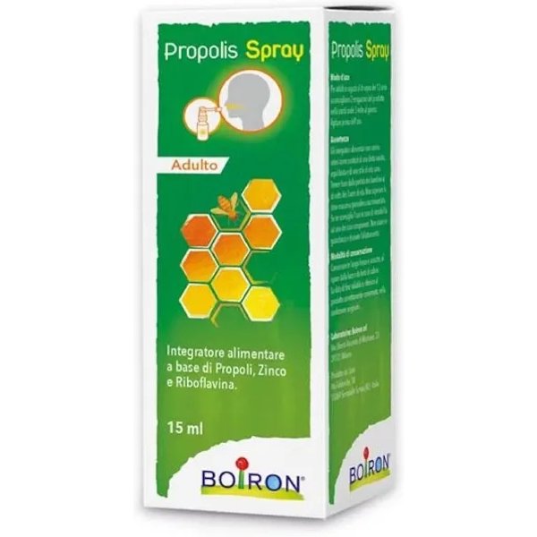 Boiron Propolis Adulto 15 Ml - Spray Per Il Mal Di Gola-image