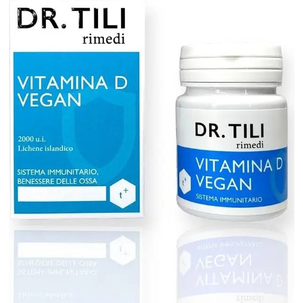 Vitamina D Vegan 2000 UI - Integratore Per Il Sistema Immunitario 60 Compresse-image