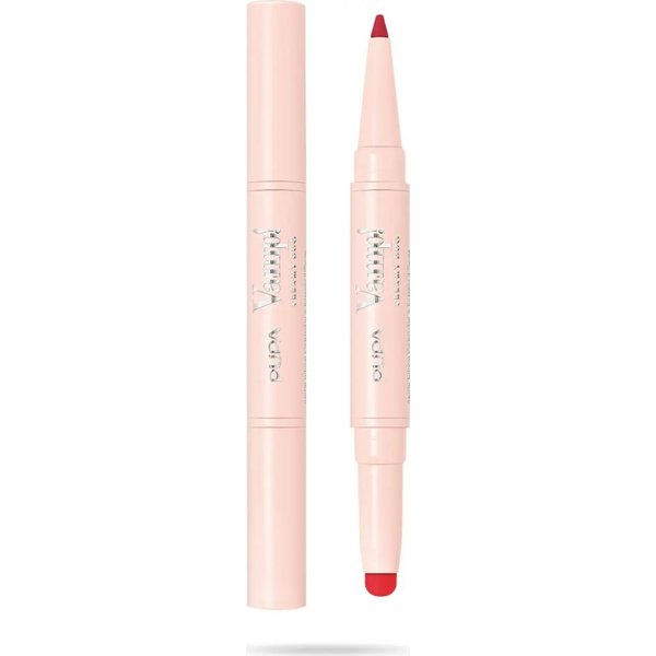 Pupa Vamp! Creamy Duo - Matita Labbra Contouring & Rossetto Brillante N. 010 True Red-image