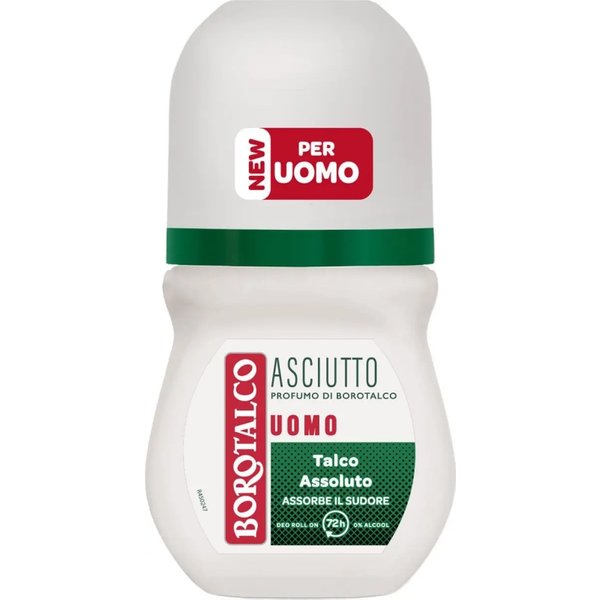 Borotalco Asciutto Uomo - Deodorante Classico 72H Roll-On 50 Ml-image