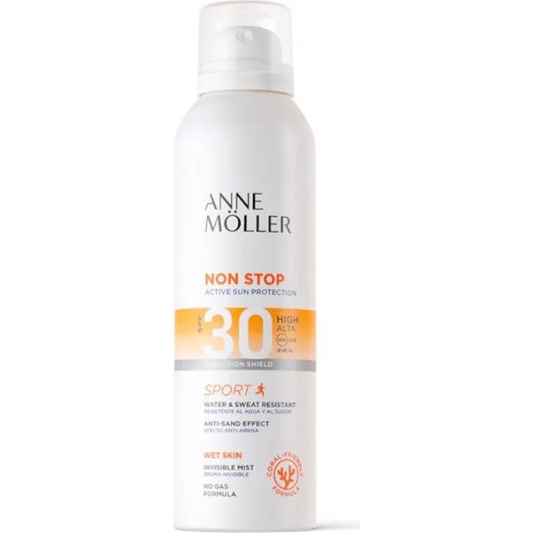 Anne Moller Crema Solare 30 SPF Spray Corpo Invisibile Non Stop Protezione Alta 150 Ml-image