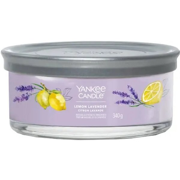 Yankee Candle Lemon Lavender - Candela Tumbler A 5 Stoppini Signature 340 G-image