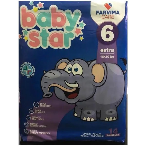 Baby Star Extra - 14 Pannolini 16-30 Kg Taglia 6-image