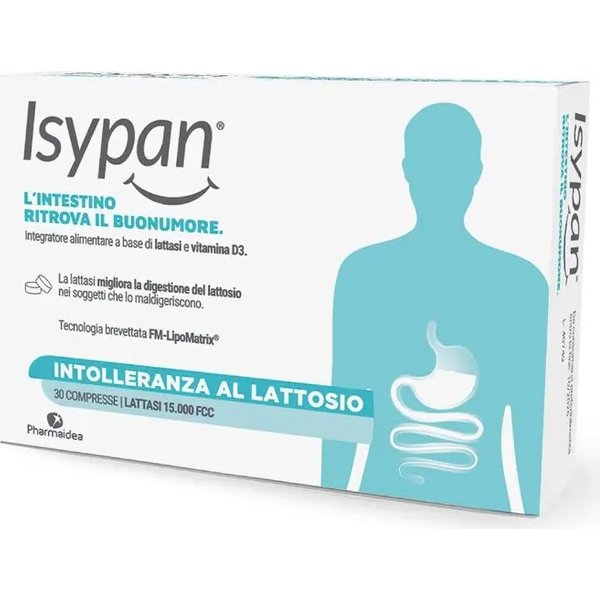 Isypan Intolleranza Al Lattosio 30 Compresse - Integratore Per La Digestione Del Lattosio-image