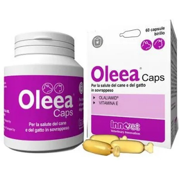 Innovet Oleea Caps 60 Capsule - Alimento Complementare Per Cani E Gatti In Sovrappeso-image