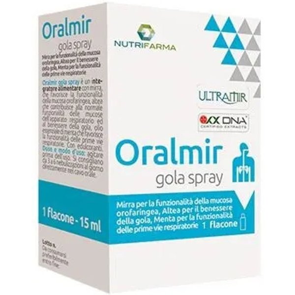 Oralmir Gola Spray 15 Ml - Integratore Per Le Prime Vie Respiratorie-image