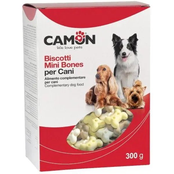 Camon Biscotti Mini Bones 300 G - Alimento Complementare Per Cani-image