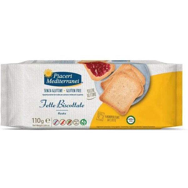 Piaceri Mediterranei Fette Biscottate Senza Glutine 110 G-image