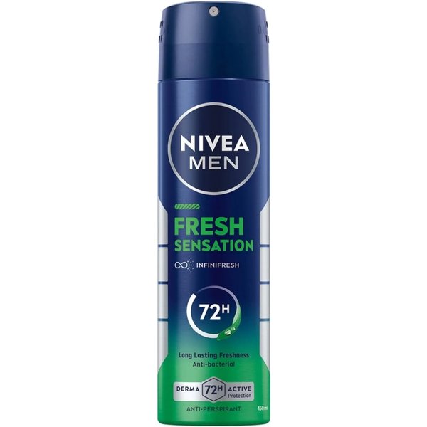 Nivea Men Fresh Sensation 72H - Deodorante Spray 150 Ml-image