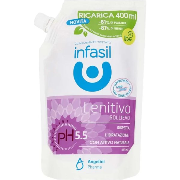 Infasil Lenitivo - Detergente Intimo Idratante - Ecoricarica Da 400 Ml-image