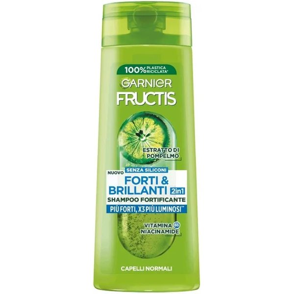 Garnier Fructis Forti & Brillanti 2In1 - Shampoo Fortificante 250 Ml-image
