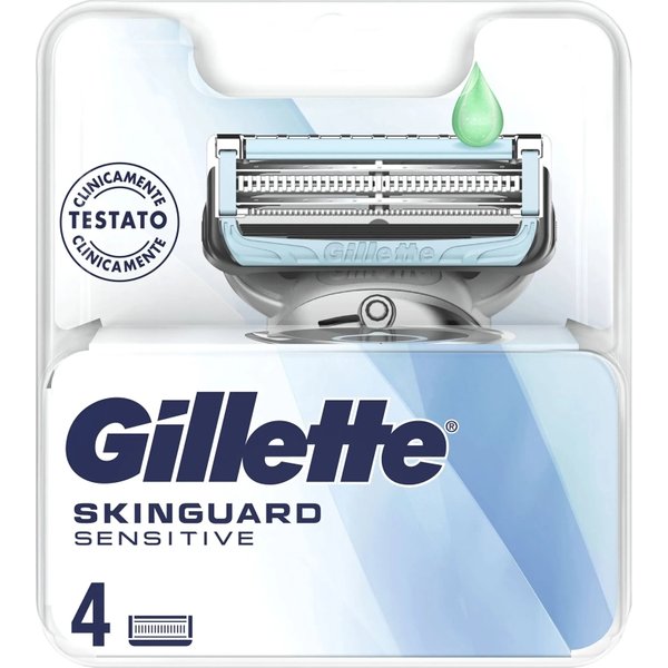 Gillette Skinguard Sensitive - 4 Lamette Di Ricambio Per Rasoio-image