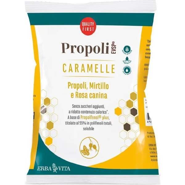 Erba Vita Propoli Evsp - Caramelle Mirtillo E Rosa Canina 65 G-image
