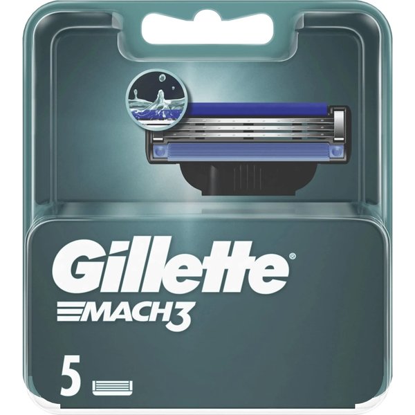 Gillette Mach3 - 5 Lamette Per Rasoio Manuale-image