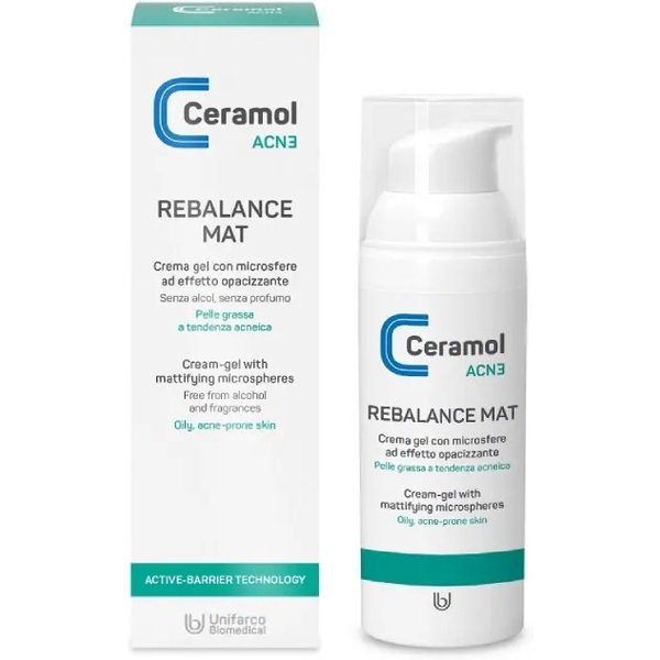 Ceramol Acn3 Rebalance Mat - Crema Gel Opacizzante 50 Ml-image