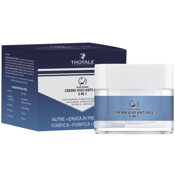 Thotale Pour Homme 5 In 1 - Crema Viso Anti Age Uomo 50 Ml-image