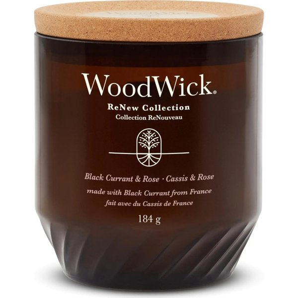 Woodwick Black Currant & Rose - Candela Profumata Media 181 G-image