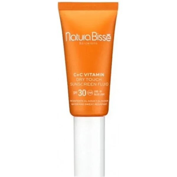 Natura Bisse Crema Solare Viso 30 SPF Fluido Tocco Secco C+C Vitamin Protezione Alta 30 Ml-image