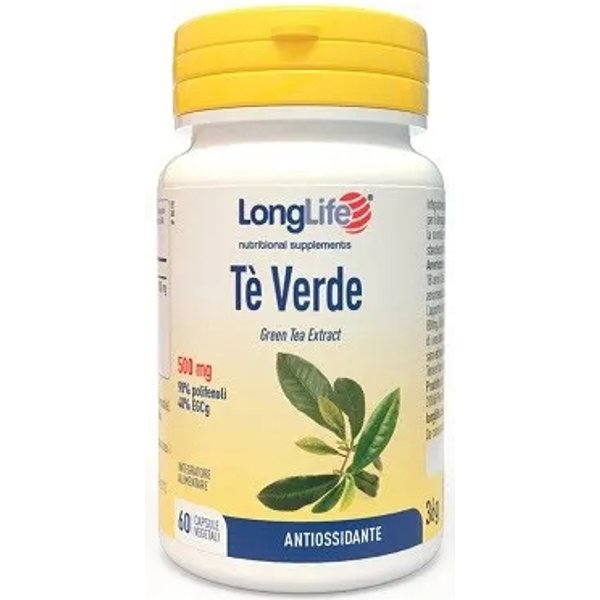 Longlife Tè Verde 60 Capsule - Integratore Antiossidante-image