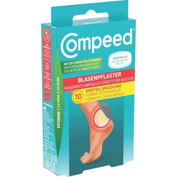Compeed Extreme - 10 Cerotti Per Vesciche - Medi-image