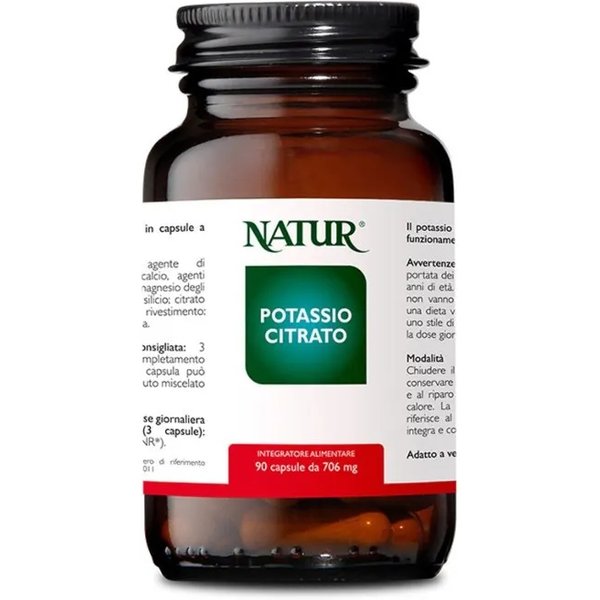 Potassio Citrato 90 Capsule - Integratore Di Potassio Citrato-image