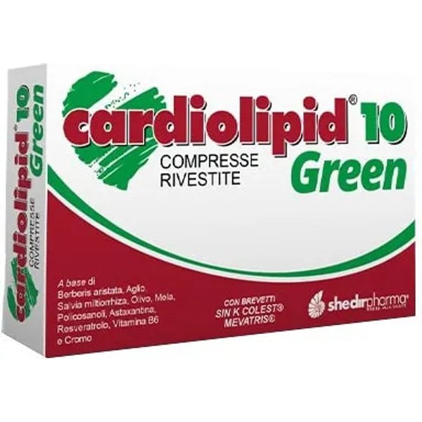 Cardiolipid 10 Green 30 Compresse - Integratore Per Il Benessere Cardiovascolare-image