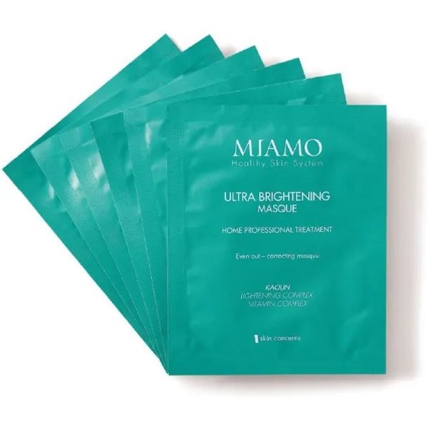 Miamo Ultra Brightening Masque - 6 Maschere Schiarenti E Uniformanti-image