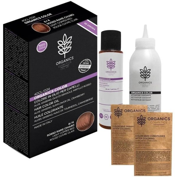 Organics Pharm Organics Color - Kit Colorazione N. 6/4 Rosso Rame Chiaro-image