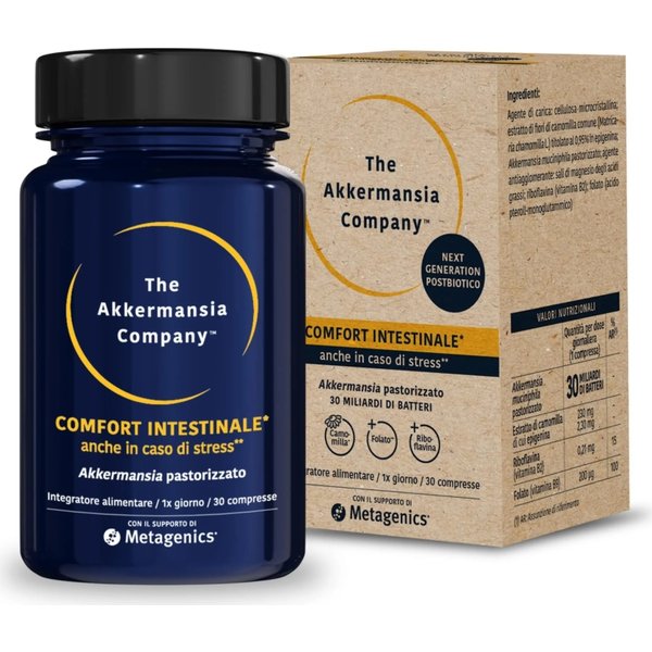 Akkermansia Intestino 30 Compresse - Integratore Per Il Transito Intestinale-image