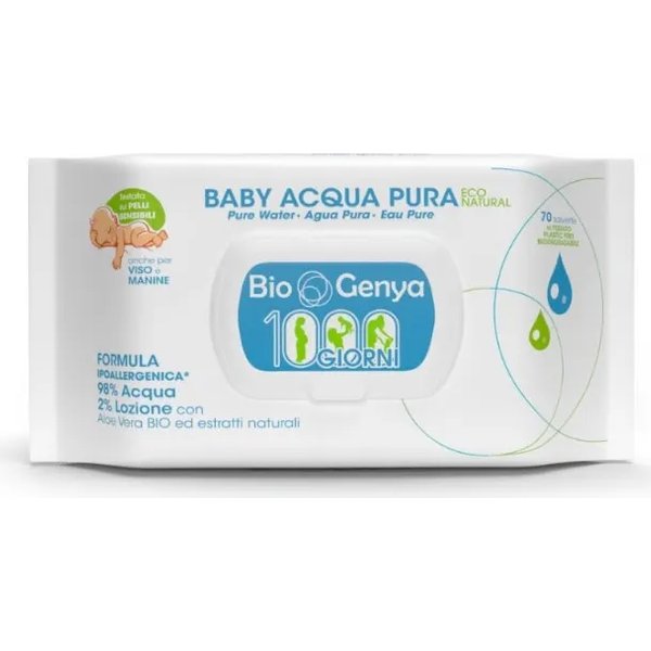 Biogenya 1000 Giorni Baby Acqua Pura - 70 Salviette Per Neonato-image