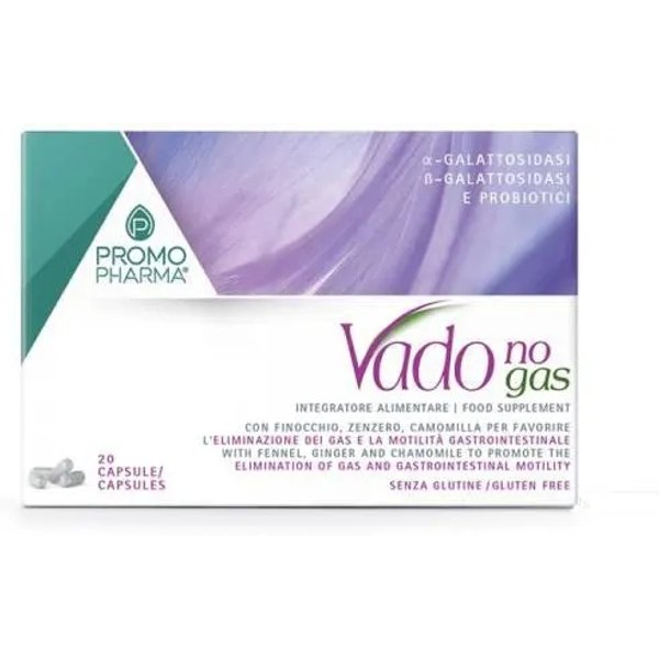 Vado No Gas 20 Capsule - Integratore Per Il Transito Intestinale-image