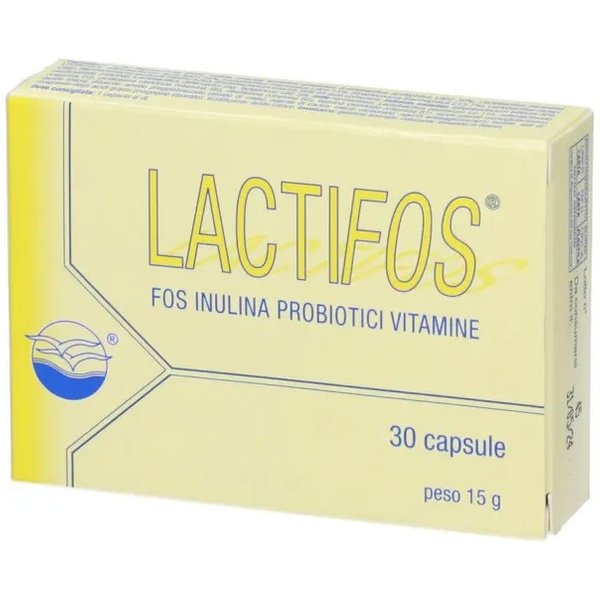 Lactifos 30 Capsule - Integratore Di Probiotici, Prebiotici E Vitamine-image