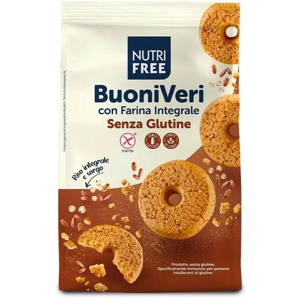 Nutrifree Buoni Veri - Biscotti Integrali Senza Glutine 250 G-image