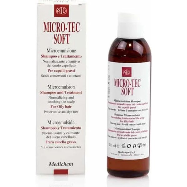 Medichem Micro-Tec Soft - Shampoo E Trattamento Per Capelli Grassi 200 Ml-image