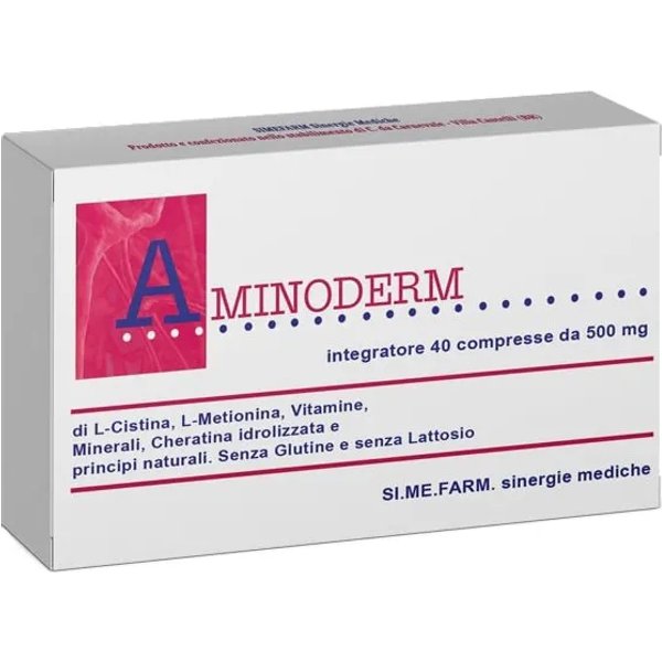 Aminoderm 40 Compresse - Integratore Per Unghie E Capelli-image